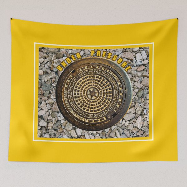 Item preview, Under Pressure Funny Metal Manhole Cover Urban Industrial T-Shirt designed and sold by JurateArt-DK.