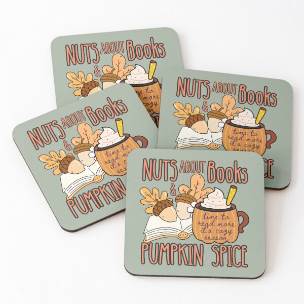 Item preview, Nuts About Books and Pumpkin Spice Coffee, Read More It's Cozy Season, Autumn Bookish designed and sold by Forevermore.