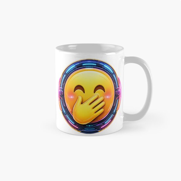 Item preview, Cyber Giggle Emoji designed and sold by syotos-ai.