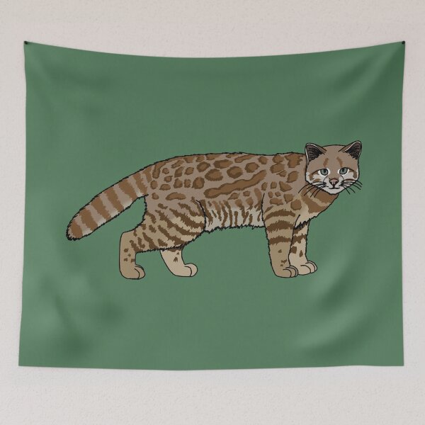 Item preview, Pampas Cat (Green) designed and sold by GraceT26.