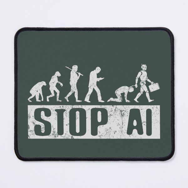 Item preview, No AI / Anti-AI Symbol - STOP AI designed and sold by Frank J. Art.