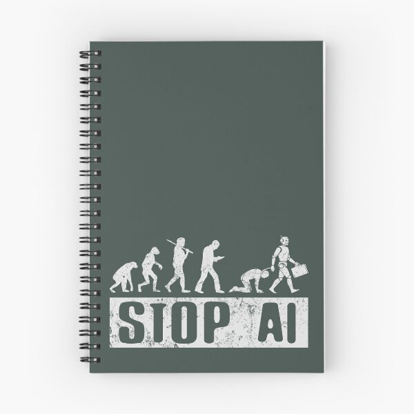 Item preview, No AI / Anti-AI Symbol - STOP AI designed and sold by Frank J. Art.