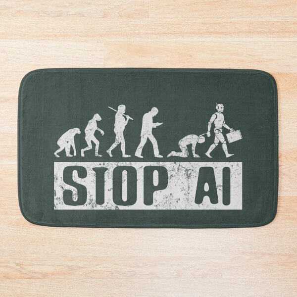 Item preview, No AI / Anti-AI Symbol - STOP AI designed and sold by Frank J. Art.