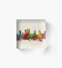 Rio de Janeiro Skyline Brazil Acrylic Block