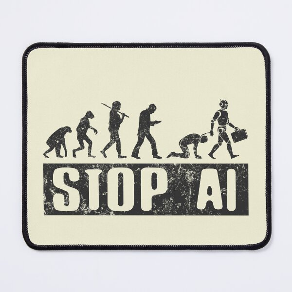 Item preview, No AI / Anti-AI Symbol - Evolution designed and sold by Frank J. Art.