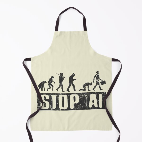 Item preview, No AI / Anti-AI Symbol - Evolution designed and sold by Frank J. Art.
