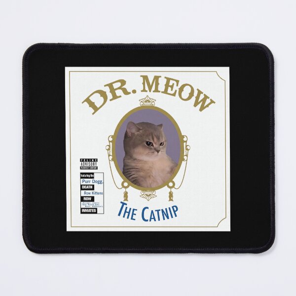 Item preview, Dr Meow Shirt Funny Hip Hop Cat T-Shirt Rap Album Cover Parody Tee Funny Cat Lover Gift West Coast Rap Cat Top Vintage Music Meme Tee designed and sold by Off-Road-Zone.