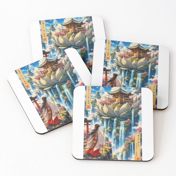 Item preview, The Temple of Flowers | Japanese Ukiyo-e Art designed and sold by Substance_life.