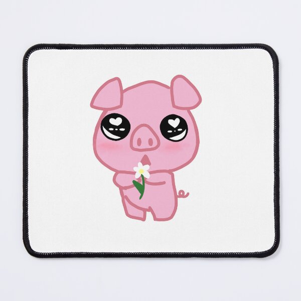 Item preview, Cute Pig with a Flower designed and sold by lilmissdarling.