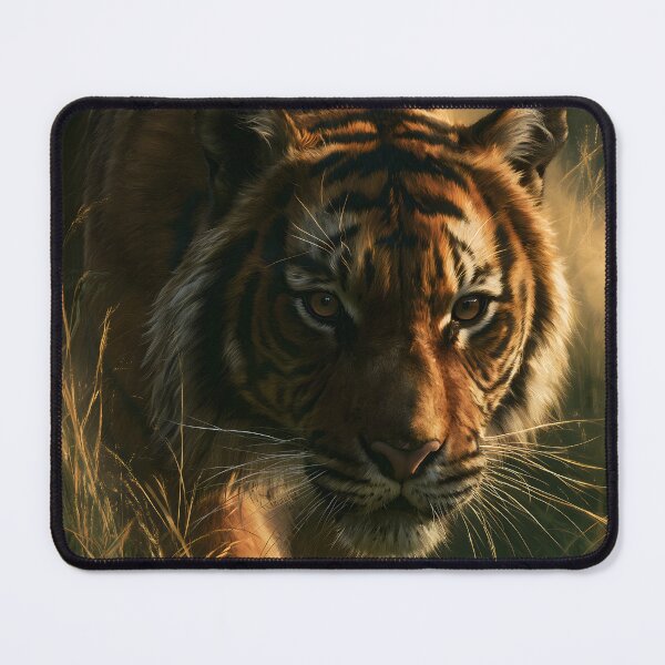 Item preview, Tiger Stalking Prey Through Jungle Grass, Wildlife designed and sold by GuildedWordGraphics.