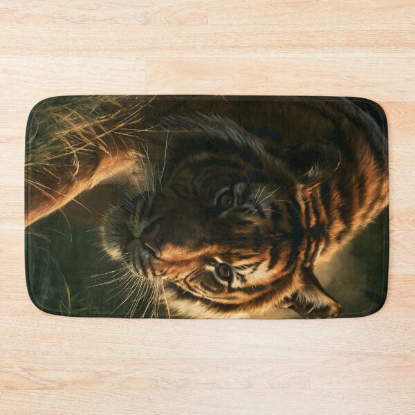 Item preview, Tiger Stalking Prey Through Jungle Grass, Wildlife designed and sold by GuildedWordGraphics.