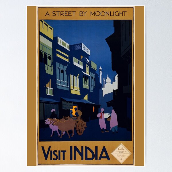 Item preview, Visit India Midnight Travel Advert designed and sold by Dimensionality.