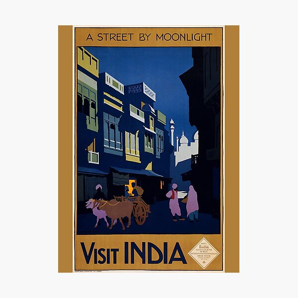 Item preview, Visit India Midnight Travel Advert designed and sold by Dimensionality.