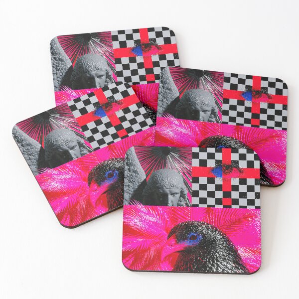 Item preview, Neon Gothic Raven Angel Collage designed and sold by bubblegoth.