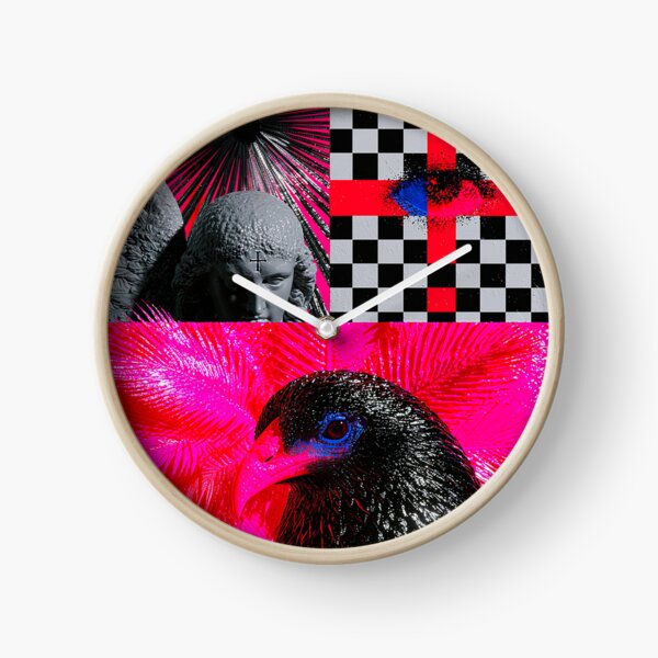 Item preview, Neon Gothic Raven Angel Collage designed and sold by bubblegoth.