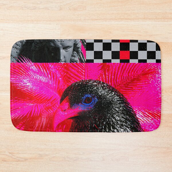 Item preview, Neon Gothic Raven Angel Collage designed and sold by bubblegoth.