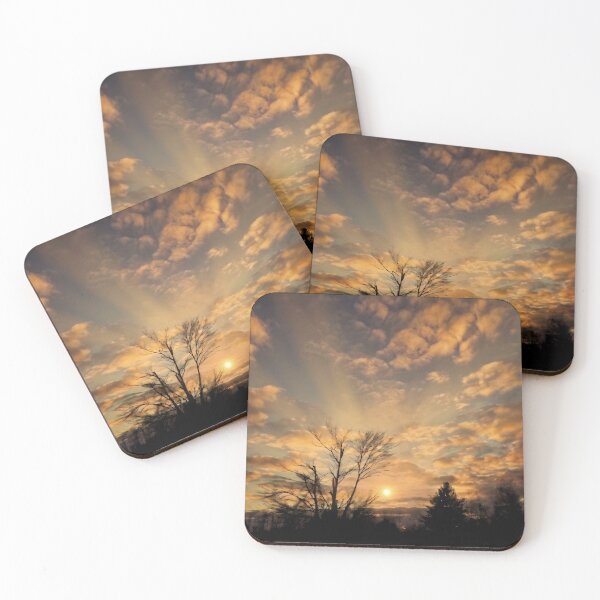 Item preview, Golden Serenity | Sunset Through the Trees Nature Photography designed and sold by EACS Photo.