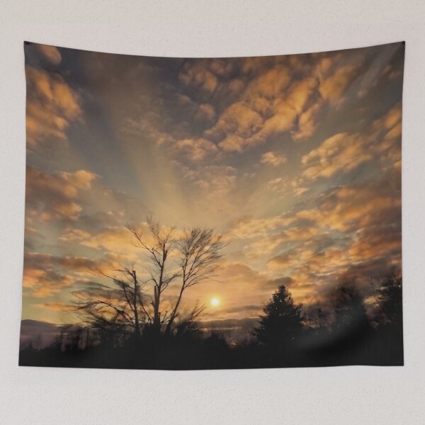 Item preview, Golden Serenity | Sunset Through the Trees Nature Photography designed and sold by EACS Photo.