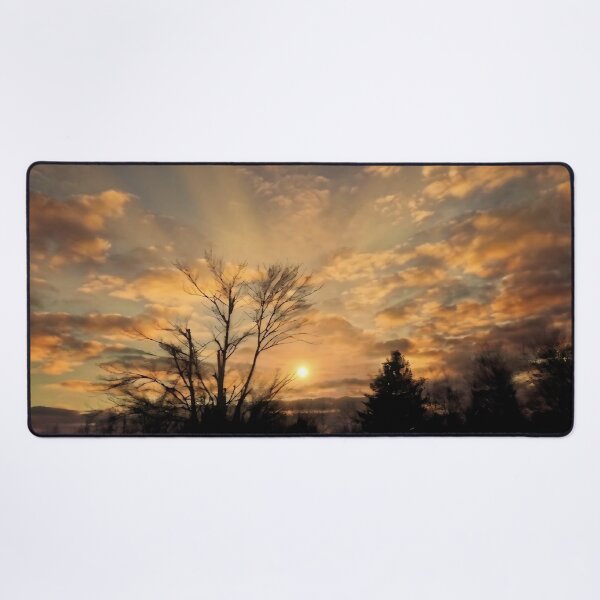 Item preview, Golden Serenity | Sunset Through the Trees Nature Photography designed and sold by EACS Photo.