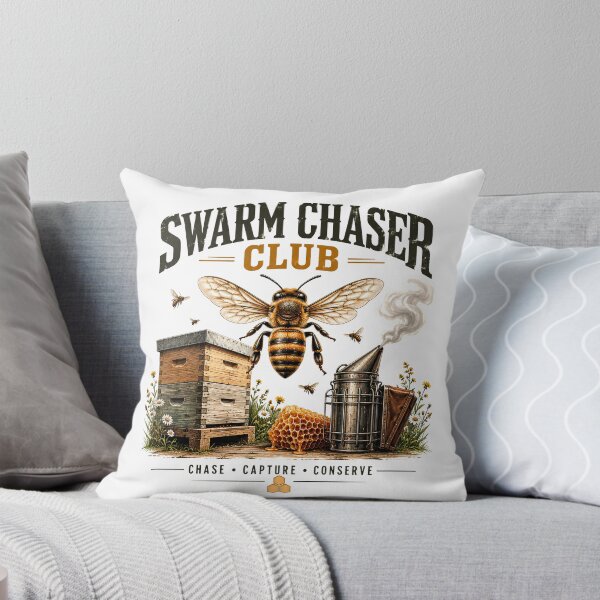 Item preview, Swarm Chaser Club Vintage Beekeeper T-Shirt | Beekeeping Bee Lover Gift Classic T-Shirt  designed and sold by podlook.