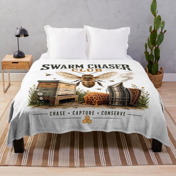 Item preview, Swarm Chaser Club Vintage Beekeeper T-Shirt | Beekeeping Bee Lover Gift Classic T-Shirt designed and sold by podlook.