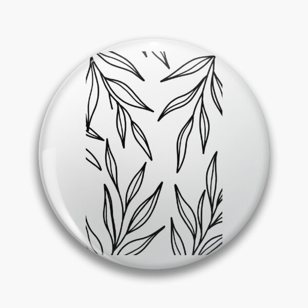 Item preview, Minimalist Botanical Line Art Leaves | Black & White Nature Pattern designed and sold by Karoxo!.