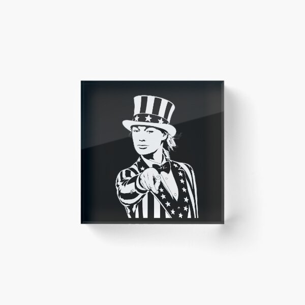 Item preview, Patriotic Sophie Cunningham Pointing Silhouette designed and sold by MadcapPrints.