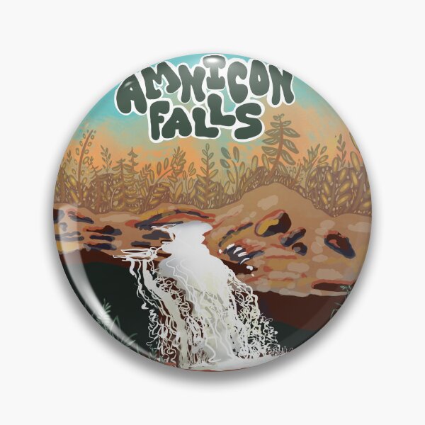Artikelvorschau, Illustration von Amnicon Falls, Wisconsin entworfen und verkauft von Art of Camping Now.