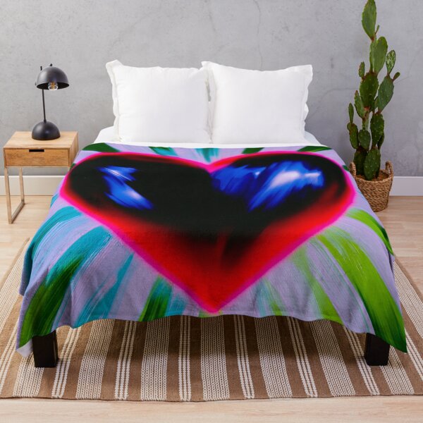 Item preview, Neon Psychedelic Heart Radiant Burst designed and sold by bubblegoth.