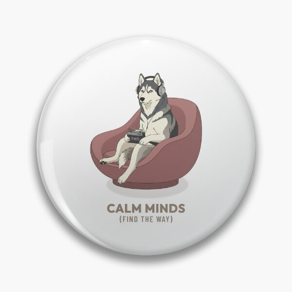 Item preview, Husky Dog Listening to Music Retro Aesthetic designed and sold by Cozy Vintage Animal.