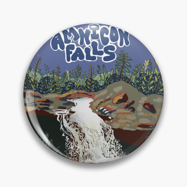 Artikelvorschau, Illustration von Amnicon Falls, Wisconsin entworfen und verkauft von Art of Camping Now.