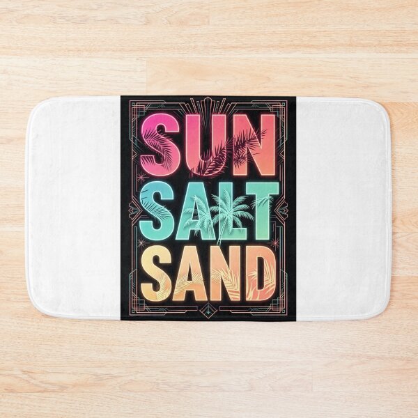 Item preview,  Sun Salt Sand Miami Neon Tropical Art Deco designed and sold by ExpressoJungle.