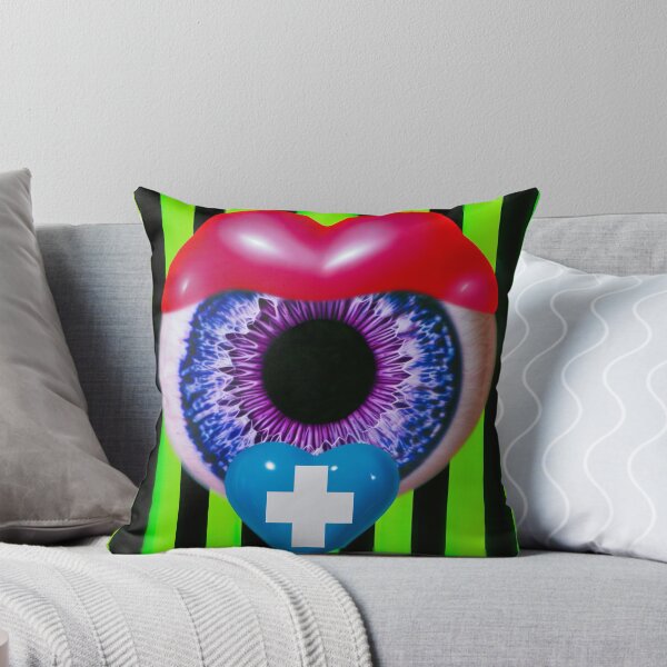 Item preview, Neon Surreal Eye With Healing Heart designed and sold by bubblegoth.