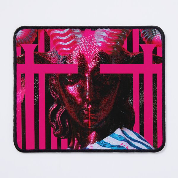 Item preview, Neon Gothic Horned Goddess Portrait designed and sold by bubblegoth.