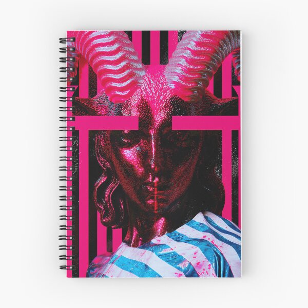 Item preview, Neon Gothic Horned Goddess Portrait designed and sold by bubblegoth.