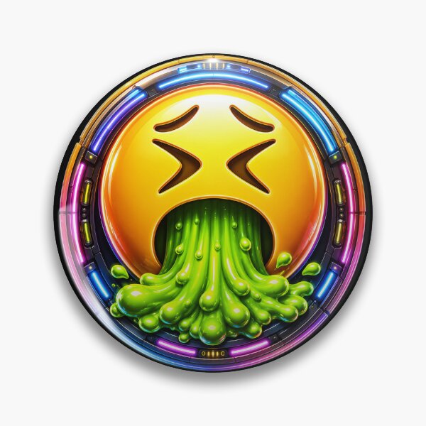 Artikelvorschau, Cyber Vomit Emoji entworfen und verkauft von syotos-ai.