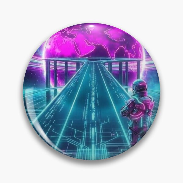 Item preview, Synthwave Astronaut: Cosmic Highway to Tomorrow designed and sold by Pabalonshop.
