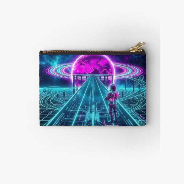 Item preview, Synthwave Astronaut: Cosmic Highway to Tomorrow designed and sold by Pabalonshop.
