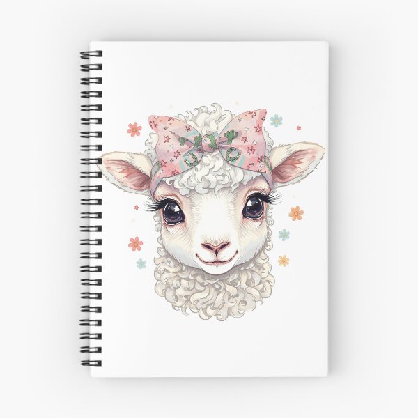 Item preview, Cute Baby Lamb Pink Cactus Bow designed and sold by Oddifys.