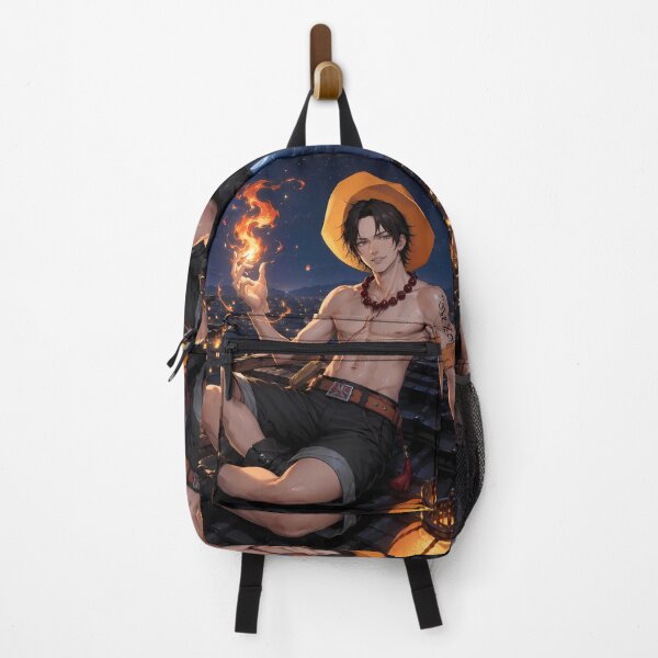 Item preview, Portgas D Ace One Piece Moonlit Rooftop designed and sold by mildaclairmo.