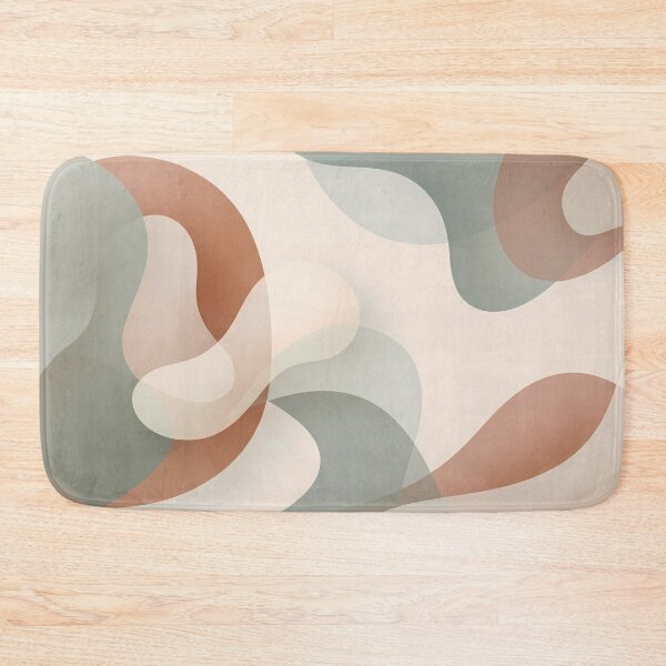 Item preview, Minimalist Sage Green Terracotta Abstract Wave Art designed and sold by ART ATTACK ZONE.
