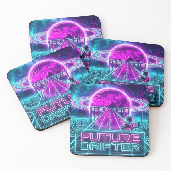 Item preview, Synthwave Astronaut: Cosmic Highway to Tomorrow designed and sold by Pabalonshop.