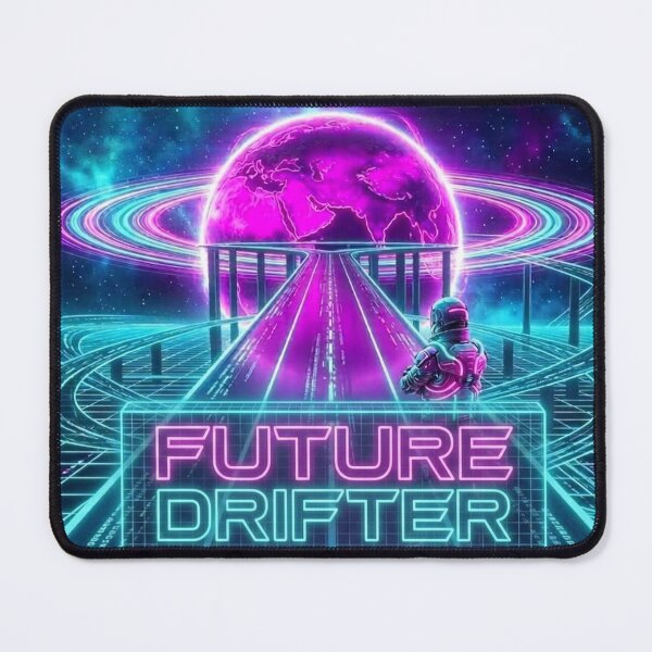 Item preview, Synthwave Astronaut: Cosmic Highway to Tomorrow designed and sold by Pabalonshop.