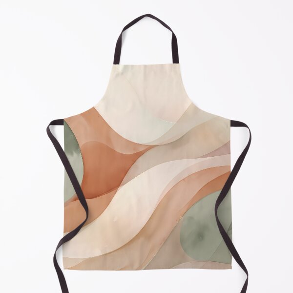 Item preview, 1 Minimalist Sage Green Terracotta Abstract Wave Art designed and sold by ART ATTACK ZONE.