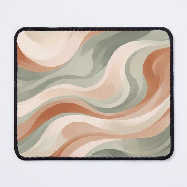 Item preview, 2 Minimalist Sage Green Terracotta Abstract Wave Art designed and sold by ART ATTACK ZONE.