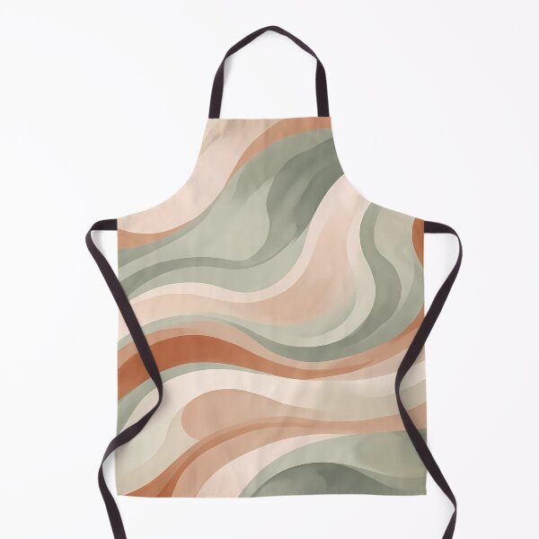 Item preview, 2 Minimalist Sage Green Terracotta Abstract Wave Art designed and sold by ART ATTACK ZONE.