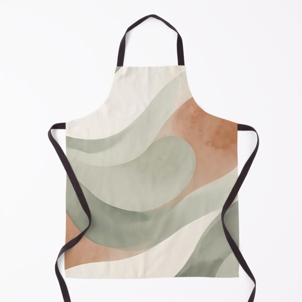 Item preview, 3 Minimalist Sage Green Terracotta Abstract Wave Art designed and sold by ART ATTACK ZONE.