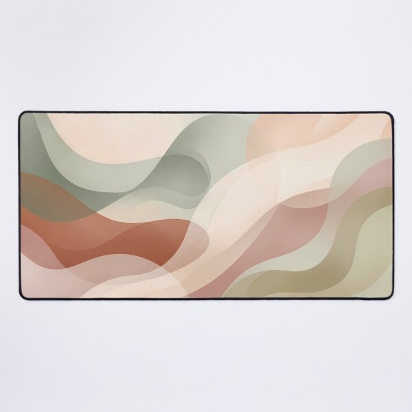 Item preview, 4 Minimalist Sage Green Terracotta Abstract Wave Art designed and sold by ART ATTACK ZONE.