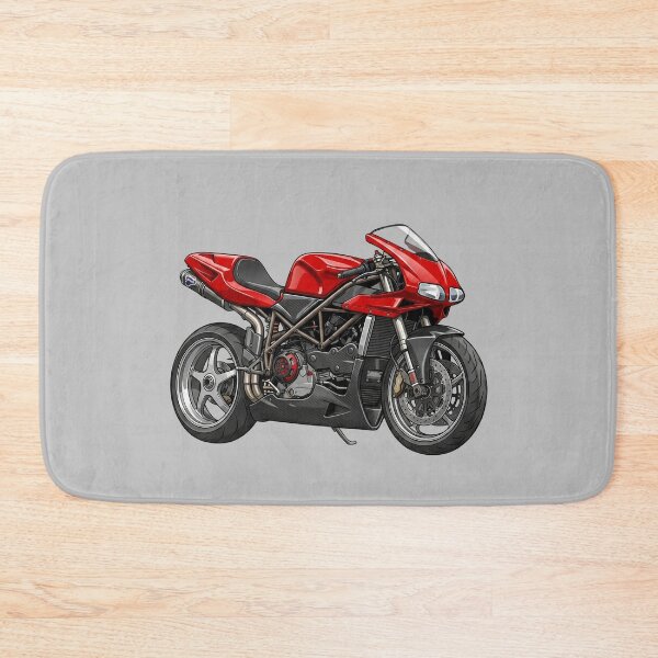 Item preview, Classic Ducati 916 Superbike Red Motorcycle Illustration designed and sold by Motorline44.