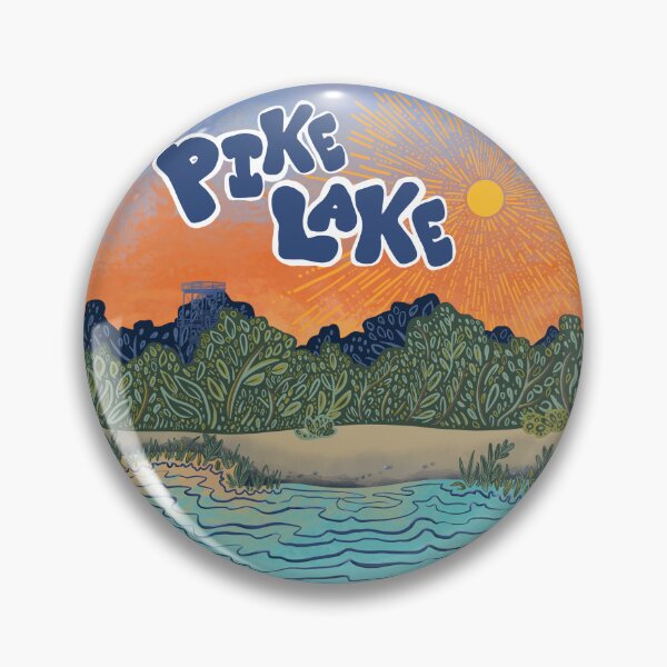 Item preview, Pike Lake, Wisconsin Sunset Illustration designed and sold by CampK80.
